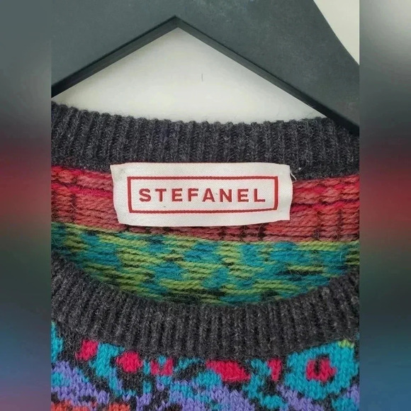 Vintage Stefanel grandmacore wool alpaca  sweater - Picture 3 of 12